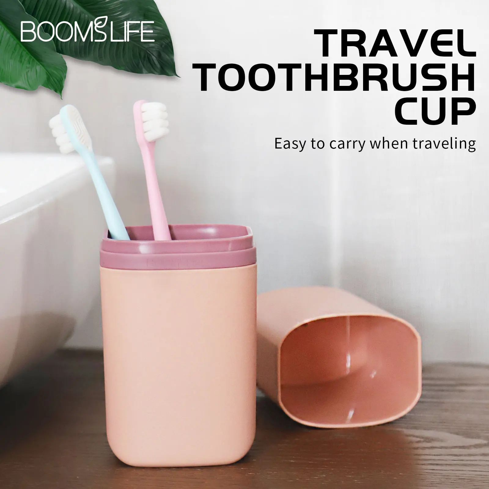 Travel Toothbrush Storage Case with 2pc Ultra-fine Toothbrushes Adult Toothbrush Camping Portable Storage Cup Toothpaste Holder