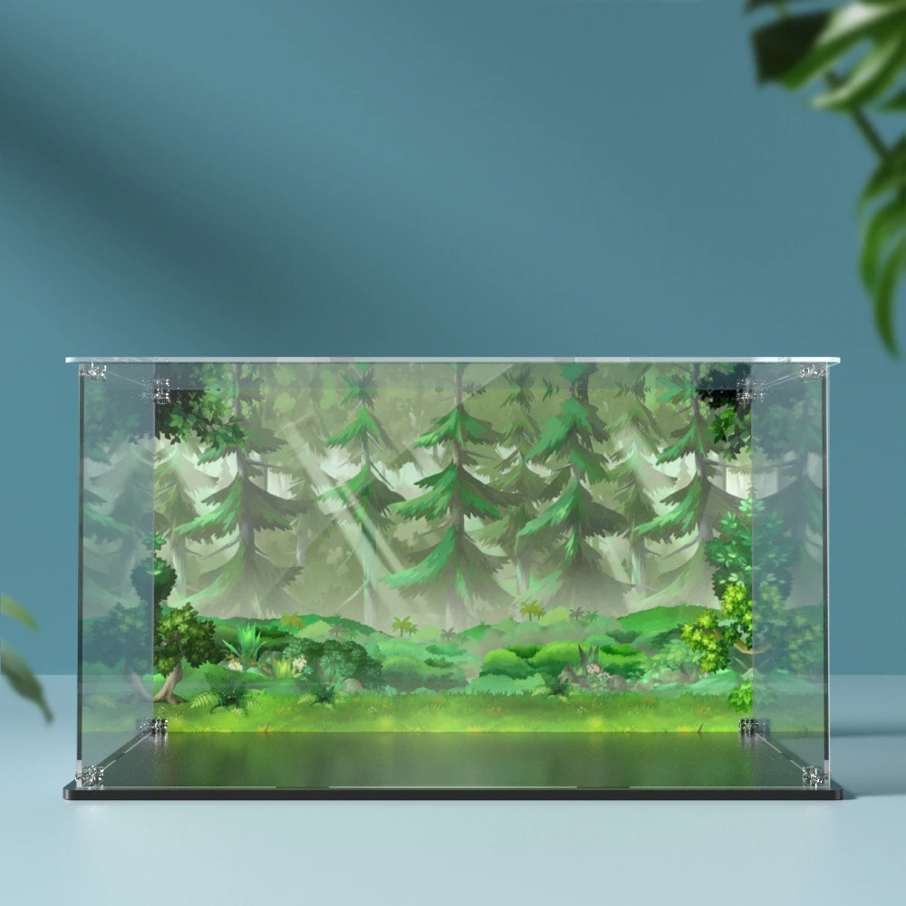 Acrylic display box for lego 43242 building block display case dustproof clear showcase toy storage box 42x26x24cm