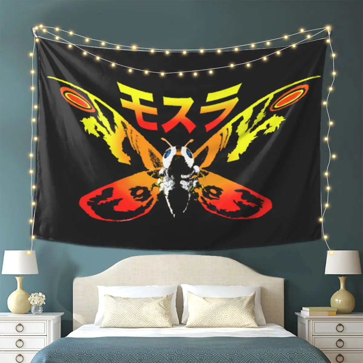 

Эксклюзивный гобелен Mosura Mothra, настенный эстетический гобелен для украшения дома для гостиной, спальни