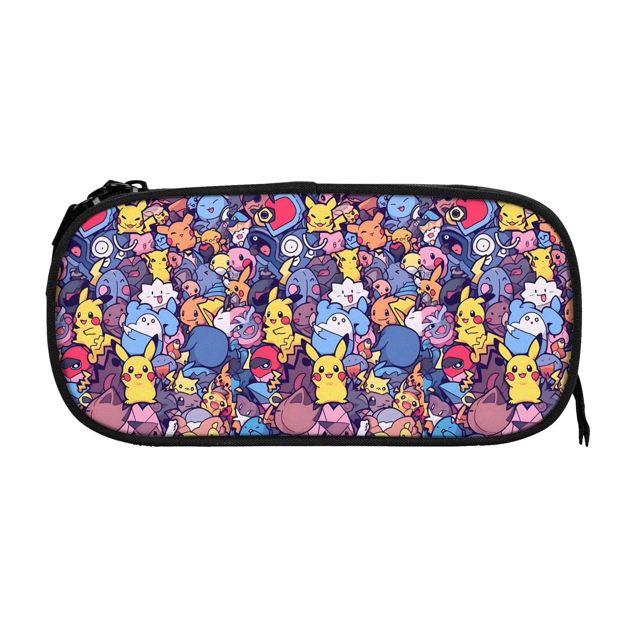 Custom Pokemon Dense Character Collage Large Capacity Bags for Child  Handheld Study Bag for Boys Gilrs Kids