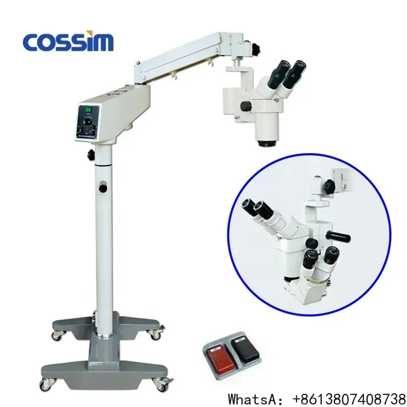 JXT-X-5B High Cost-effective Multi-View Ophthalmic Surgical Eye Operating Microscope with Assistant Lens & Foot Pulley Control