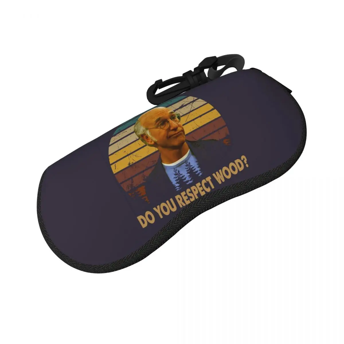 

Do You Respect Wood Shell Glasses Case Protective Sunglasses Box Women Men Soft Eyeglass Bag Pouch