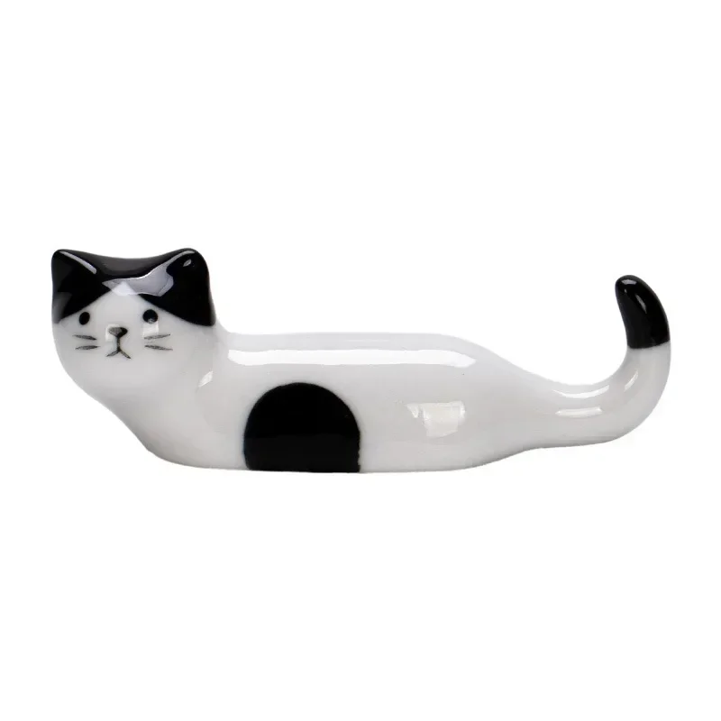 1pc Ceramic Chopsticks Pillow Chopstick Rest Home Decoration Cat Chopsticks Forks Holder Chopsticks Holder Spoon Holder