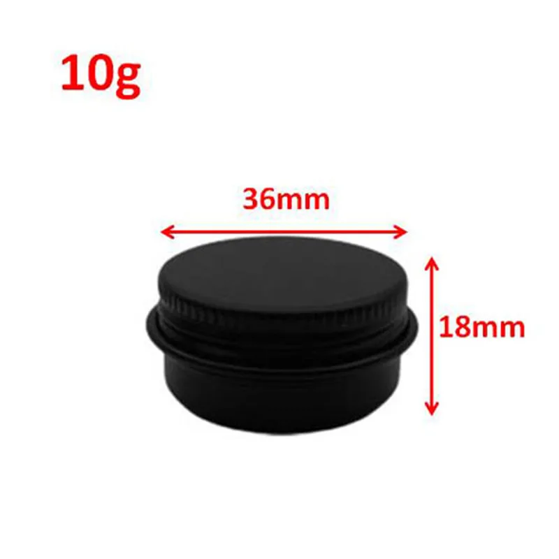 5Pcs 5g 10g Aluminum Tin Jar for Cream Balm Nail Candle Cosmetic Container Refillable Bottles Tea Cans Metal Box Candle Jars