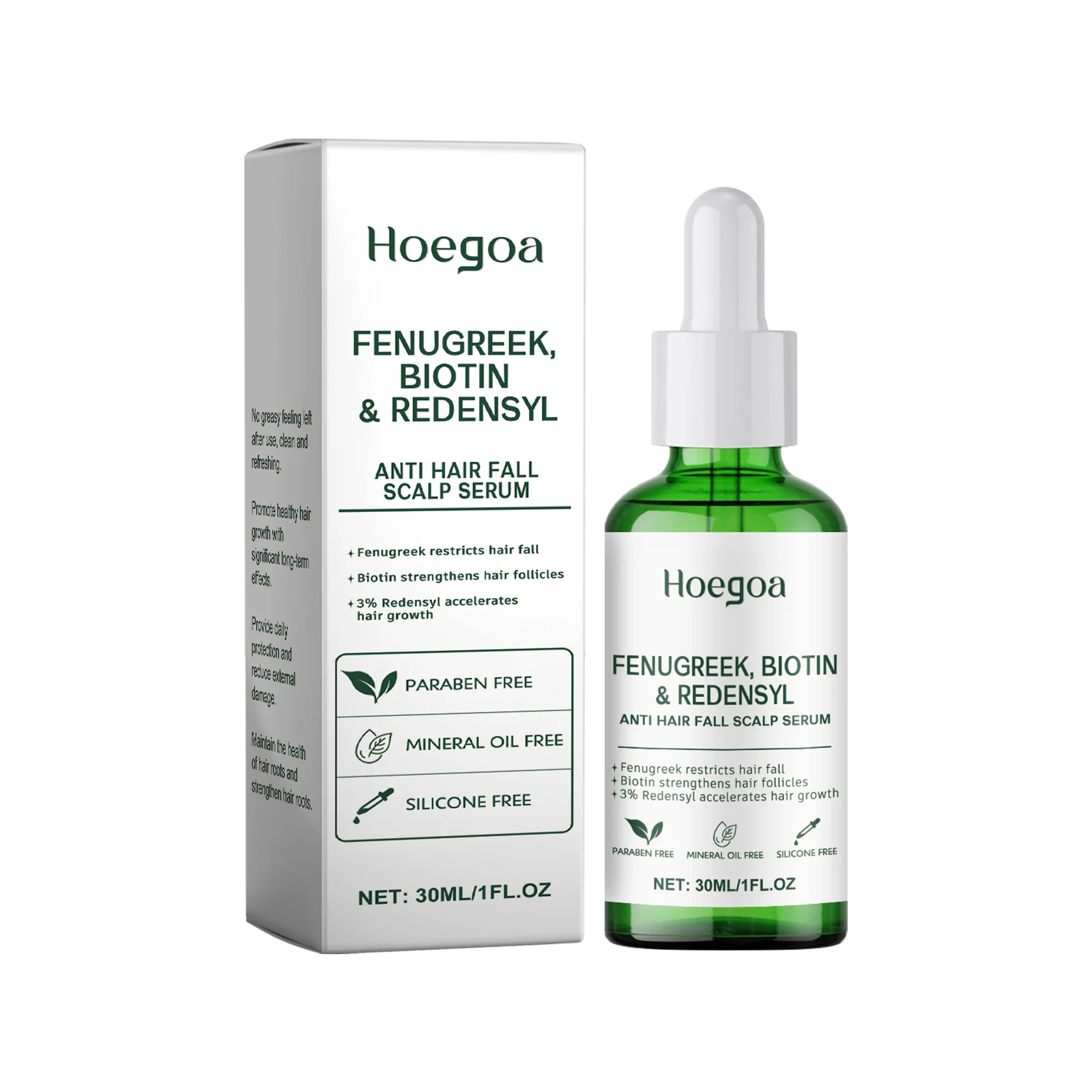 

Hoegoa Hair Care Essential Oil Moisturizing And Repairing Hair Soft Fluffy And Scalp Care Essence 2pcs