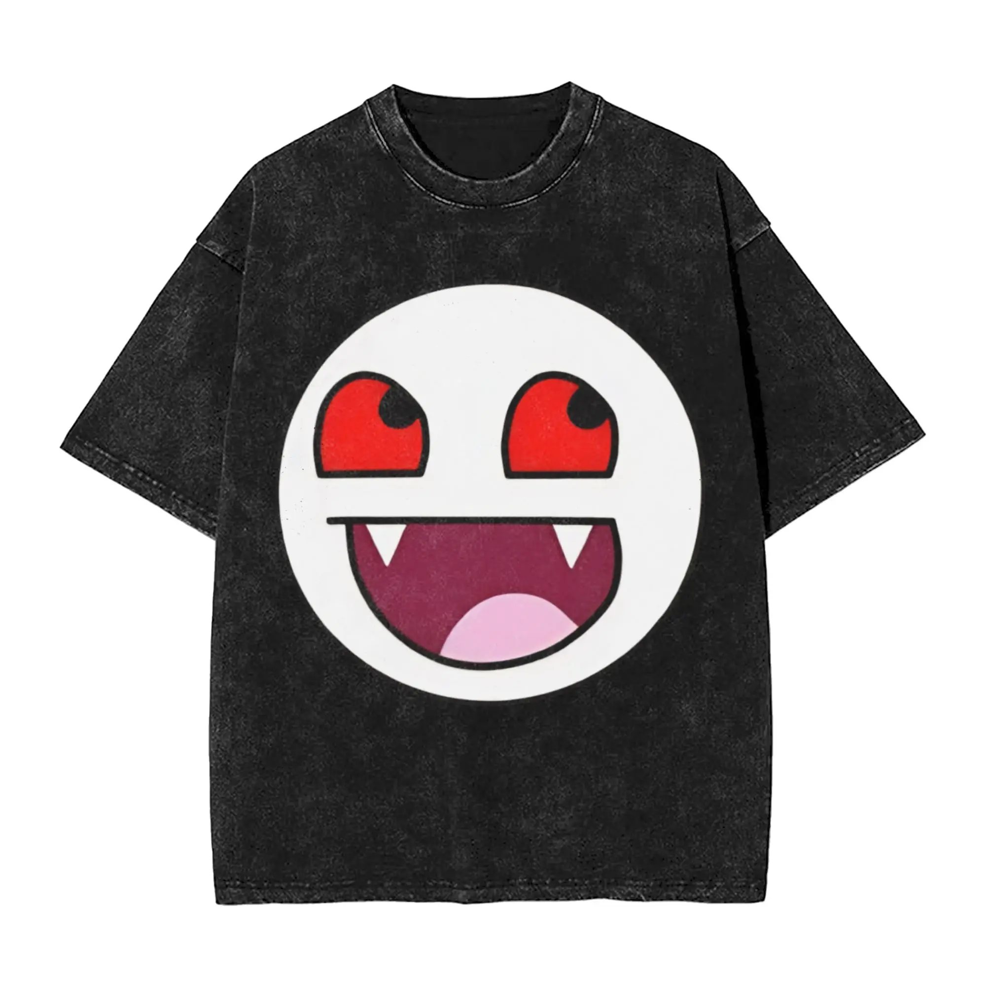  Beach Epic Face Vampire Outfit Washed T Shirt for Men Women Streetwear Hip Hop T-Shirts Graphic Printed  Tees Tops Cotton