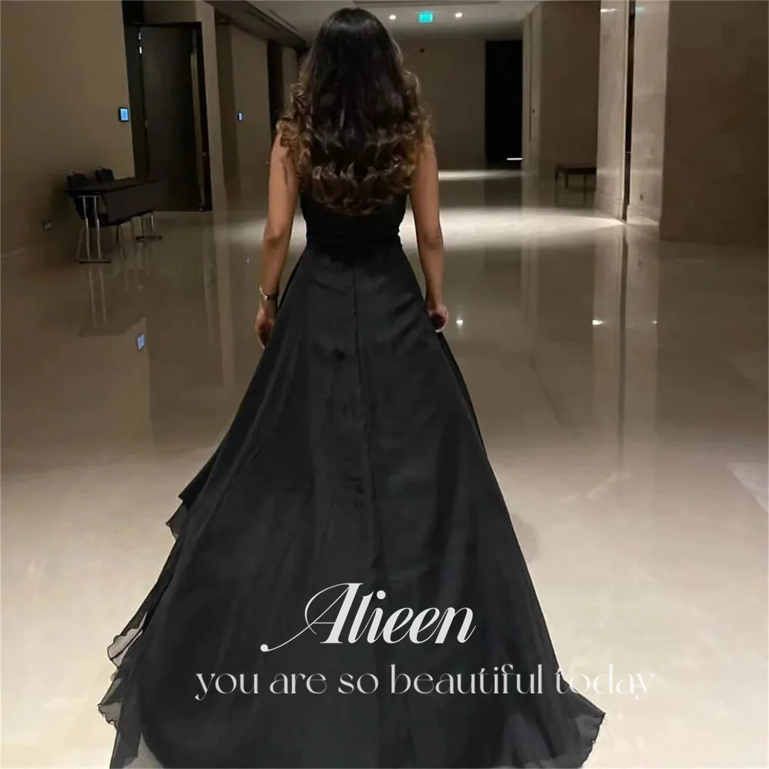 Aileen Strapless Elegant Woman Wedding Party Dress Luxury Evening Dresses 2024 Gala Prom Graduation Luxurious Women's Saudi Long