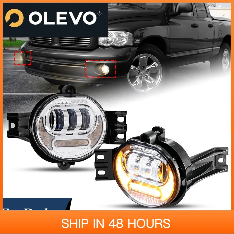 Nuevo 2 uds lámpara antiniebla delantera conjunto de luz antiniebla para Dodge Ram 1500 2500 3500 2002-2009 / Durango 2005 2006, Durango 2a generación 20