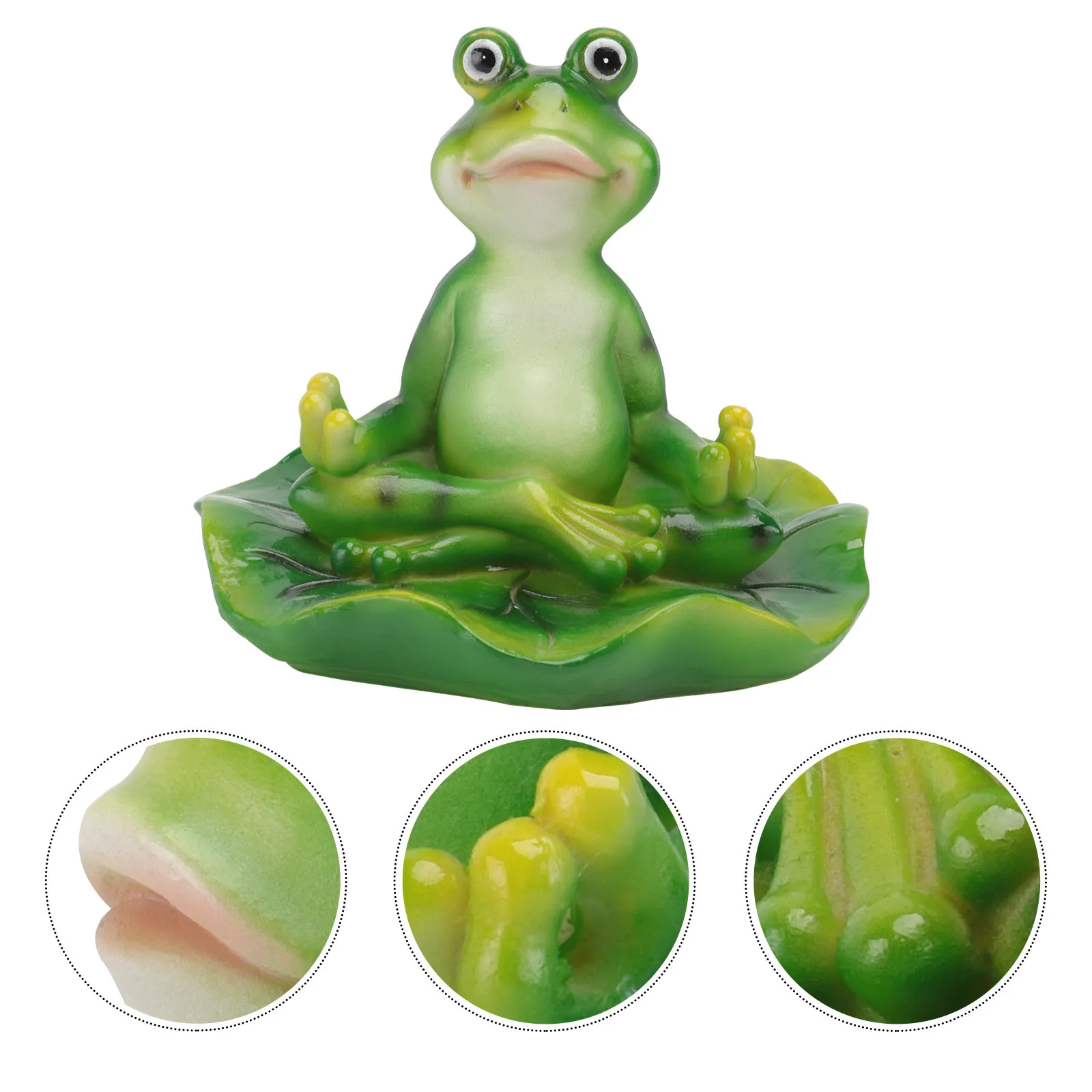 

1Pcs Floating Frog-Shaped Resin Ornament Creative Decorative Sculpture for Garden Fish Pond Home Meditation Adornment