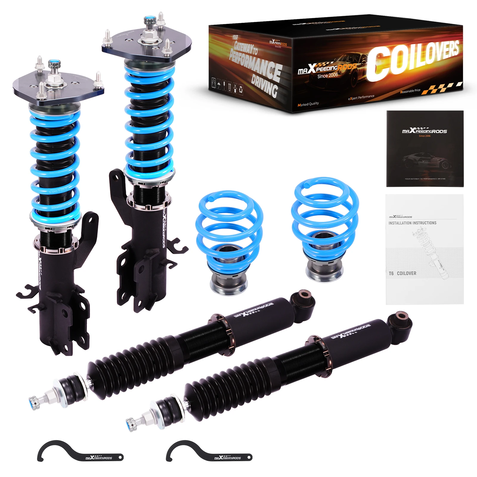 

MaXpeedingrods T6 Coilovers 24 Step Damper Struts Kit For Nissan Sentra 13-19
