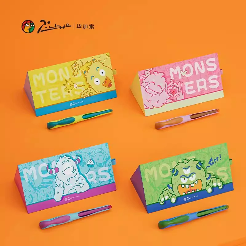 

Перьевая ручка PicassoPS601 Little Monster для коррекции осанки, подарочная коробка для практики каллиграфии твердой ручкой