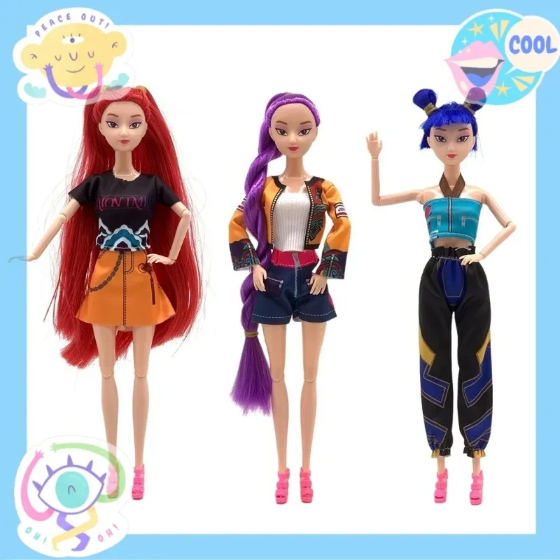 

2025 New Devil Hunter Vinyl Doll Anime KPop Doll Rumi Mila Zoe Cute Doll Fan Club Gift Children's Birthday Gift