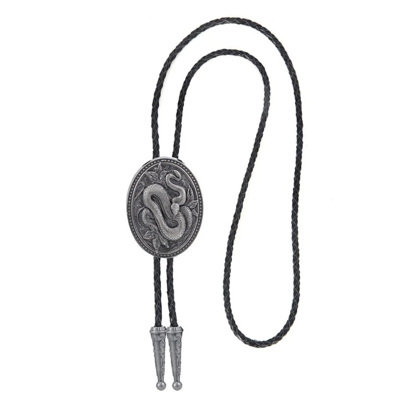 

Embossed Snake Bolo Ties for Casual Formal Business Neckpiece Western Necktie Business Shirt Bolotie Decorative Neckwear