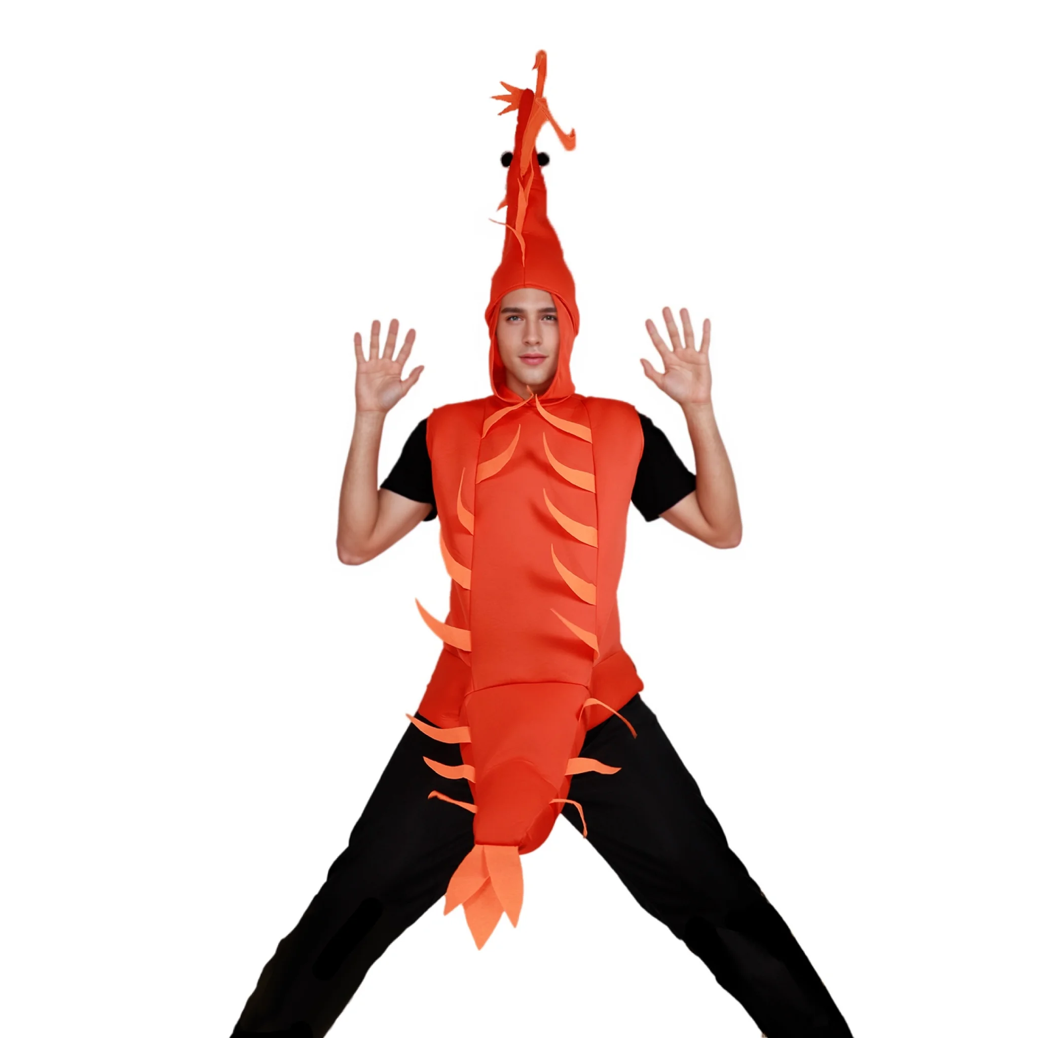 

Adult Funny Lobster Shaped Clothes Cosplay Party Costume Halloween Carnival Party Costume, Fancy Stage Performance Costume