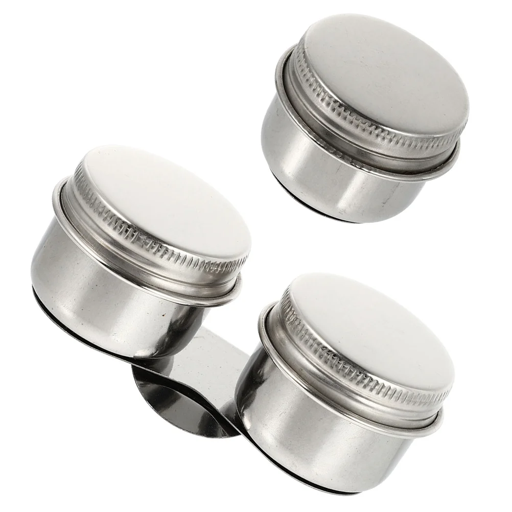 2 قطعة لوحة اللوحة الزيتية كوب 50 مللي وعاء الغسيل مع غطاء لحاوية تخزين المذيبات الطلاء خلط أداة الفنان فرشاة غسالة القلم #6