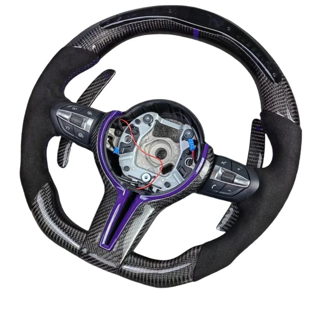 

High Quality Customized Carbon Fiber m Sport Steering Whee LED l for F30 Steering Wheel F10 F30 E90 E92 Led