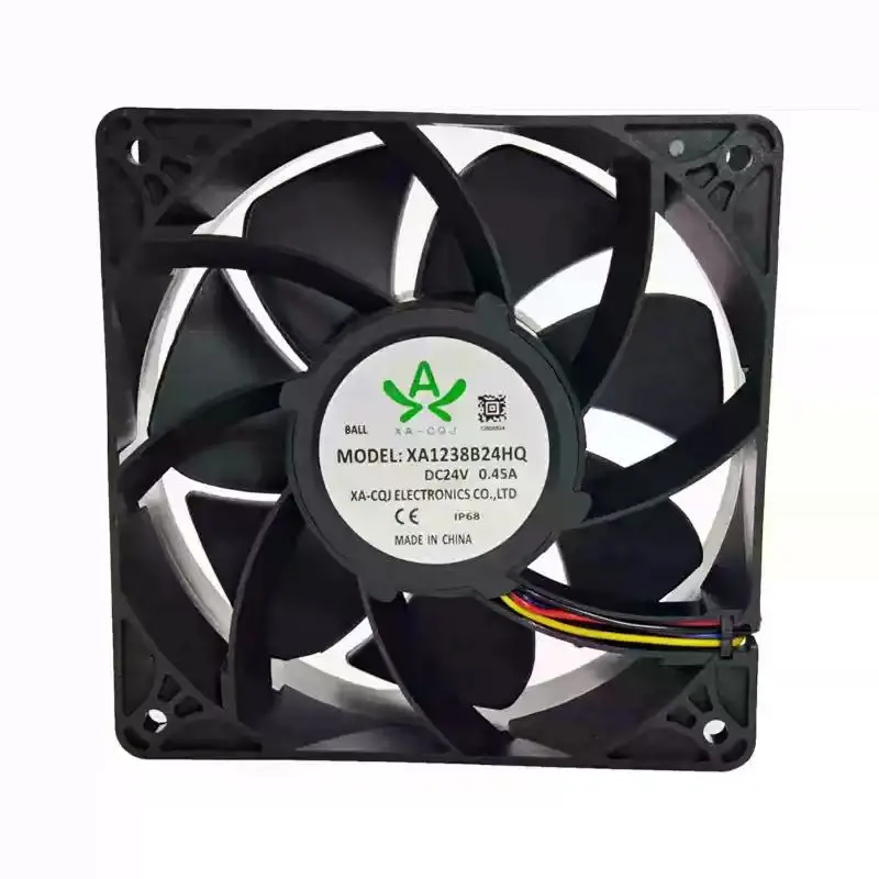 Ventilateur axial industriel original pour XA-CQJ XA1238B24HQ DC 24V 0.45A IP68 à roulement à billes multi-fils 12038 120mm