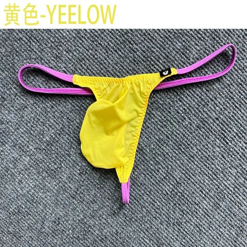 New Arrival Mens Sexy Thongs Naked Palm  G-strings Underwear Big Penis Pouch Underwear  ColorFul Mini Comfort Undies