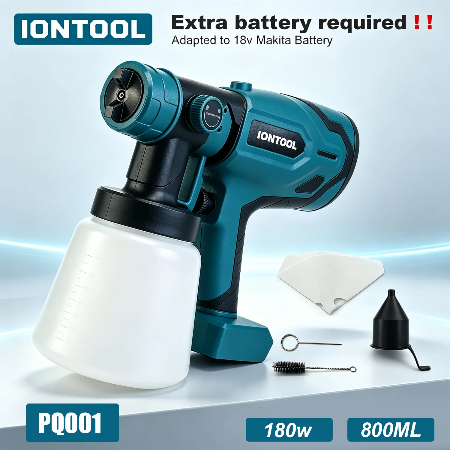 iontool-800ml-電動スプレーガン-180w-コードレスペイントスプレーヤー（本体のみ）650ml-分-家具、壁、家庭用diy塗装プロジェクト用