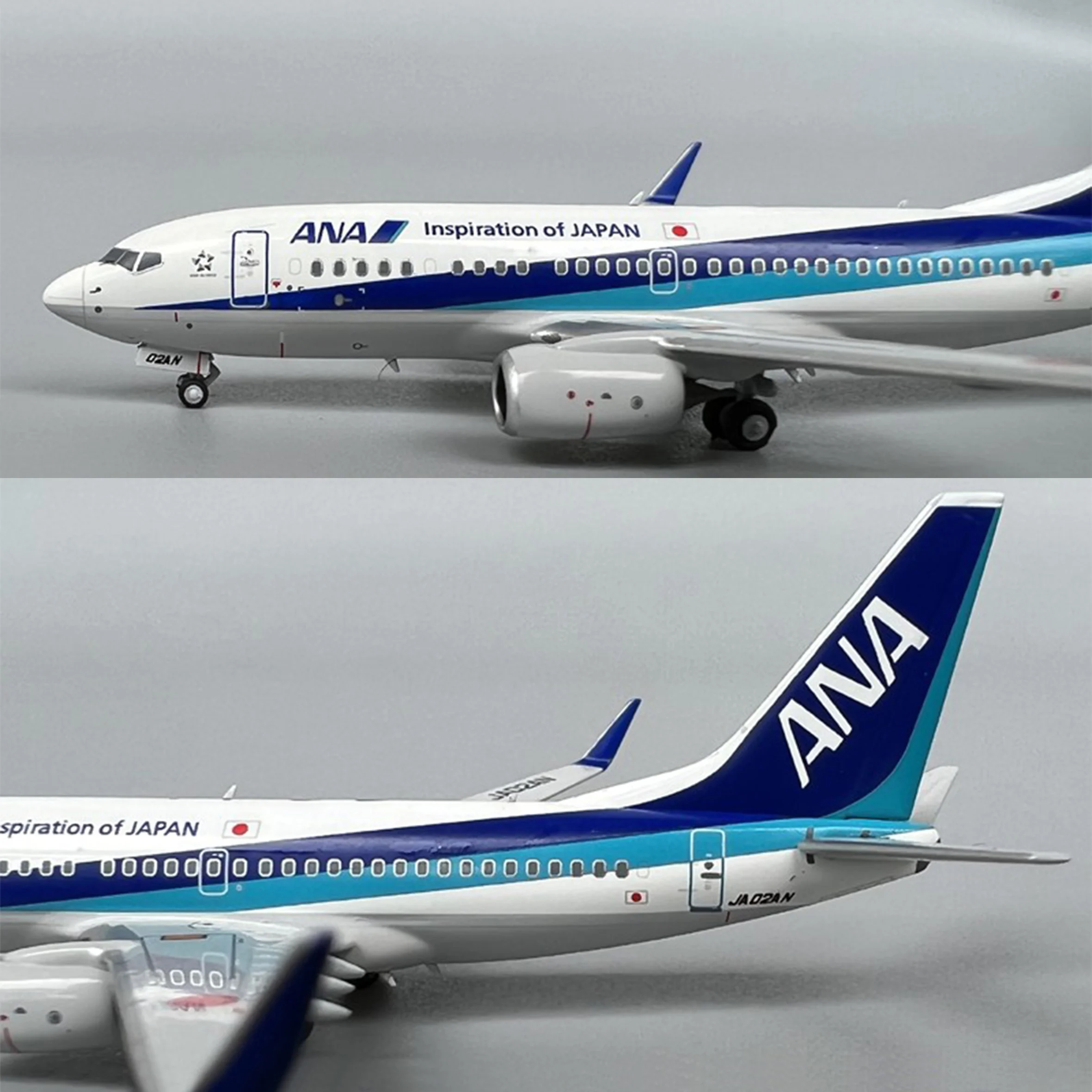 NG77025 1/400 Japanese ANA B737-700 aircraft model JA02AN Alloy
