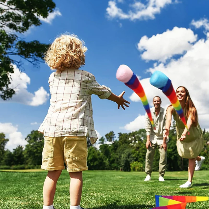 Outdoor Meteor Ball With Rainbow Tails For Kids Kindergarten School Sensory Training Party Games Juguetes Deportivos Para Niños