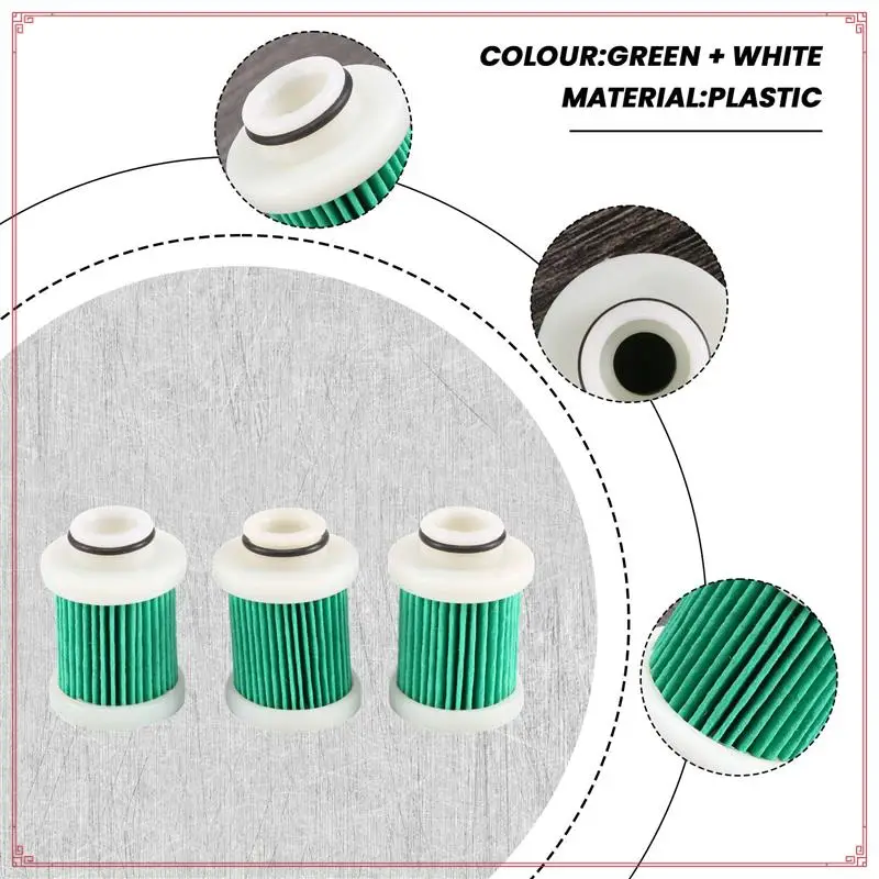 

3 X Primary Fuel Filter 6D8-WS24A-00-00 For Sierra 18-79799 F50-F115