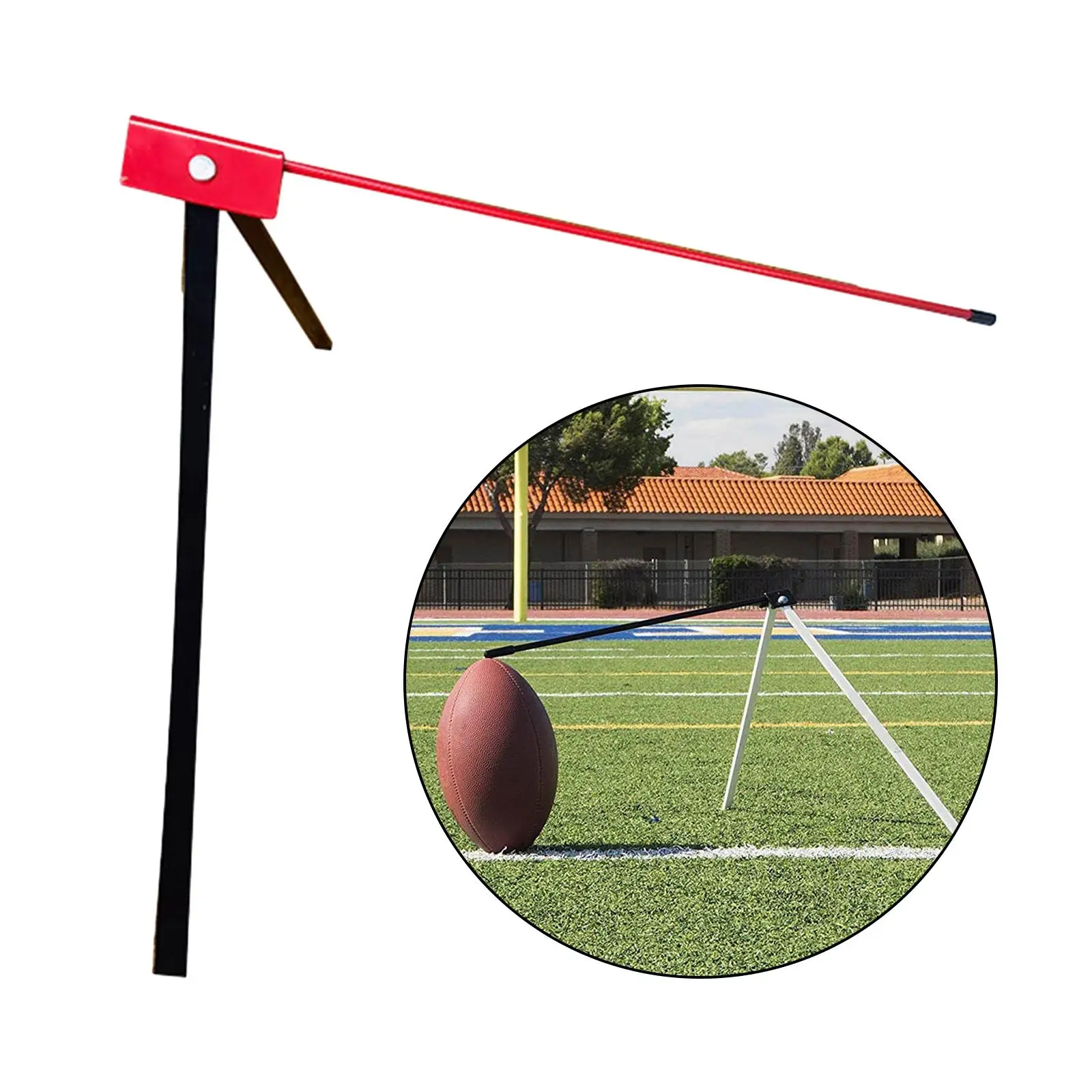 

Football Kicking Tee Stand Soccer Target Football Kick Trainer Portable Practice Equipment Soccer Training Bracket for Women Men