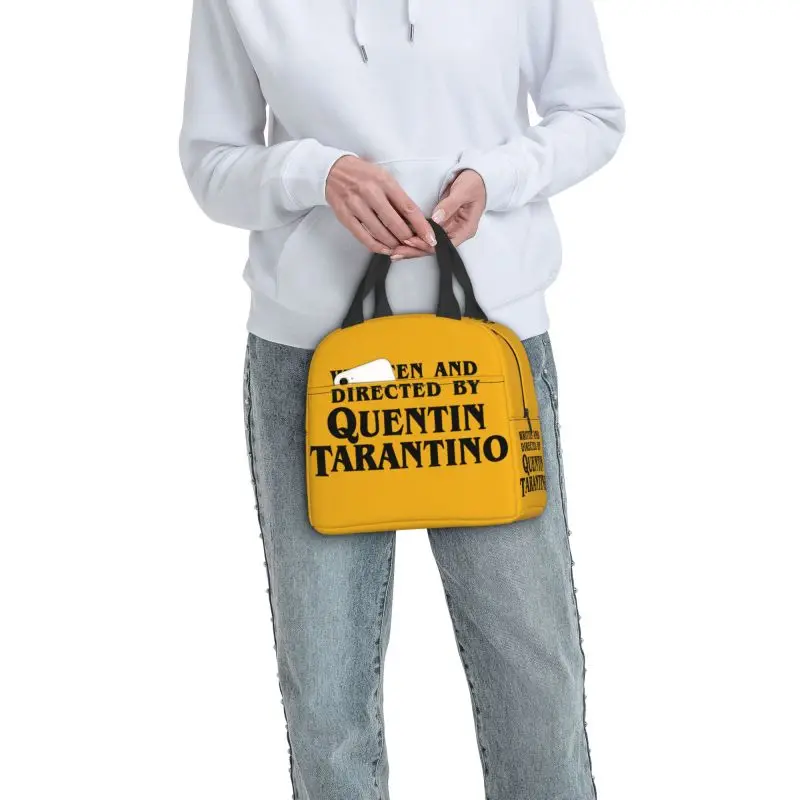 Vintage Film Quentin Tarantino Lunch Box Pulp Fiction Kill Bill Thermal Cooler Food Insulated Lunch Bag Portable Tote Bags