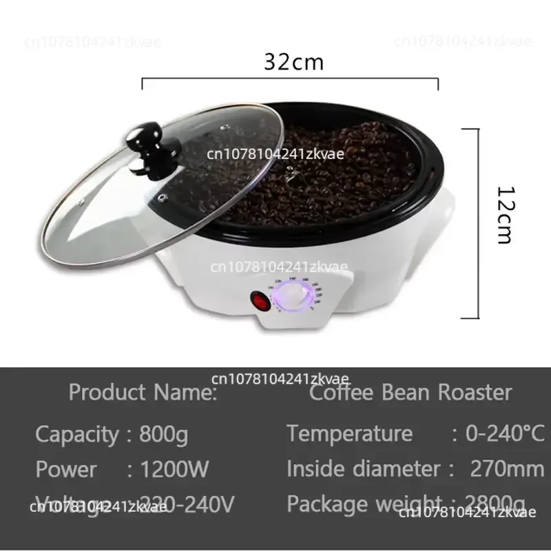 Automatic Household Non-stick Coating Drying Grain Baking Peanut Popcorn Making Dryer Electric Coffee Bean Roaster