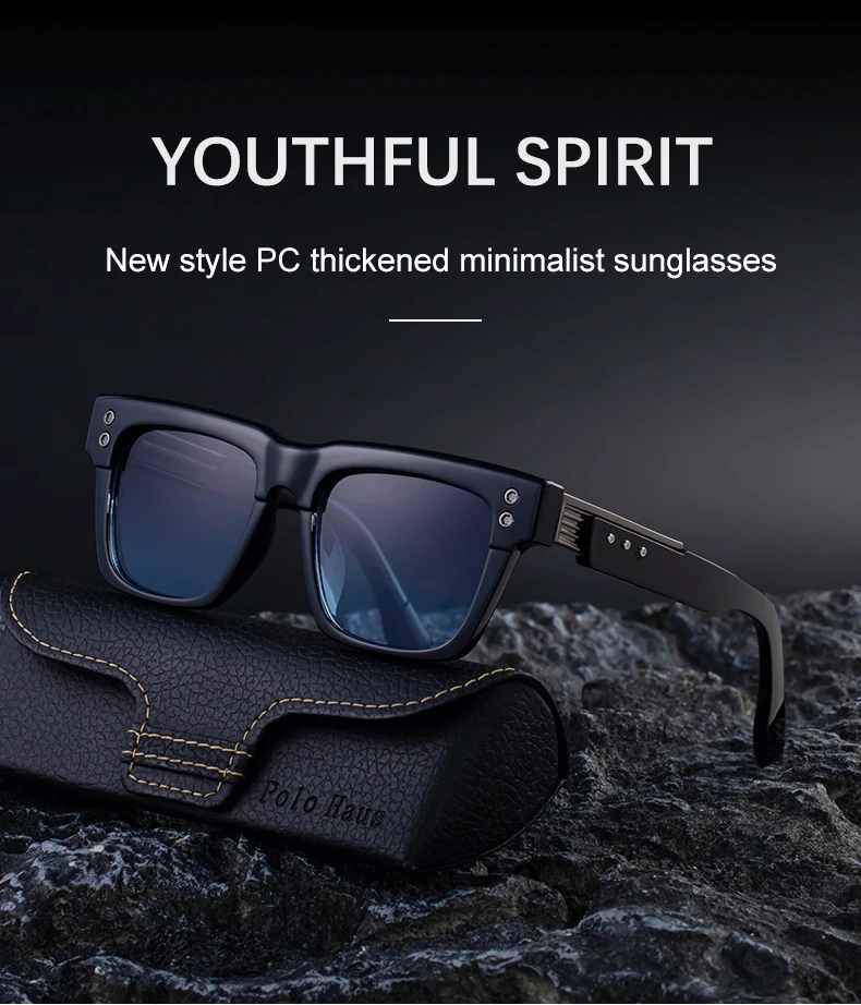 Übergroße klassische quadratische Punk-Sonnenbrille für Herren, 2025, Luxusmarke, Vintage-Fahrsonnenbrille für Herren, Steampunk-Brille, UV400 – Detail 2