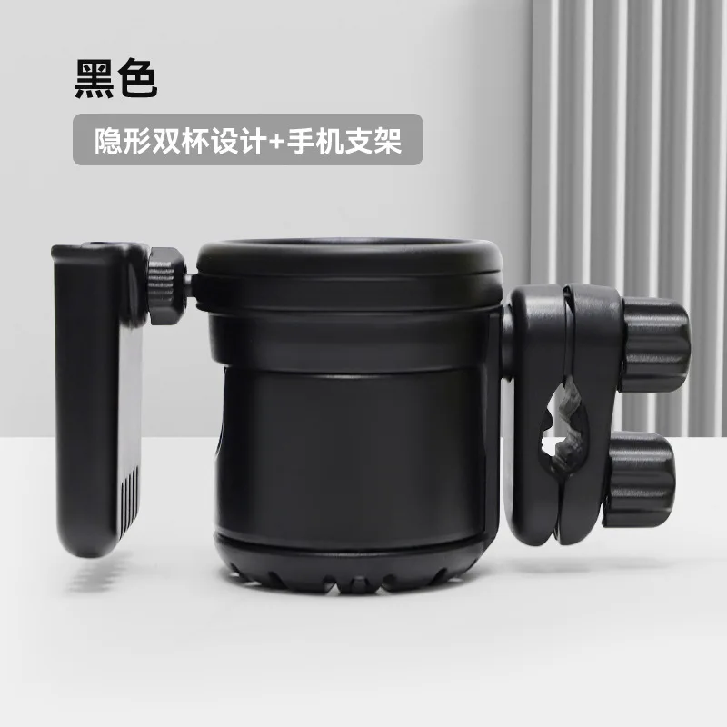 Universal Double Cup Holder for Baby Stroller Walking Artifact Water Bottle Kettle Accessory Cart Baby Walking Stroller Cup Hold view 5