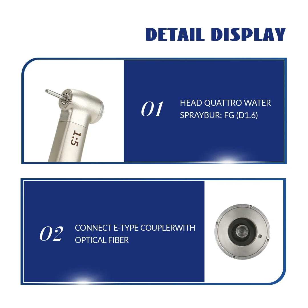 طب الأسنان X95 معدات موتور المياه الداخلية ، زيادة سرعة اليد ، والحد من قبضة زاوية كونترا ، 1:5