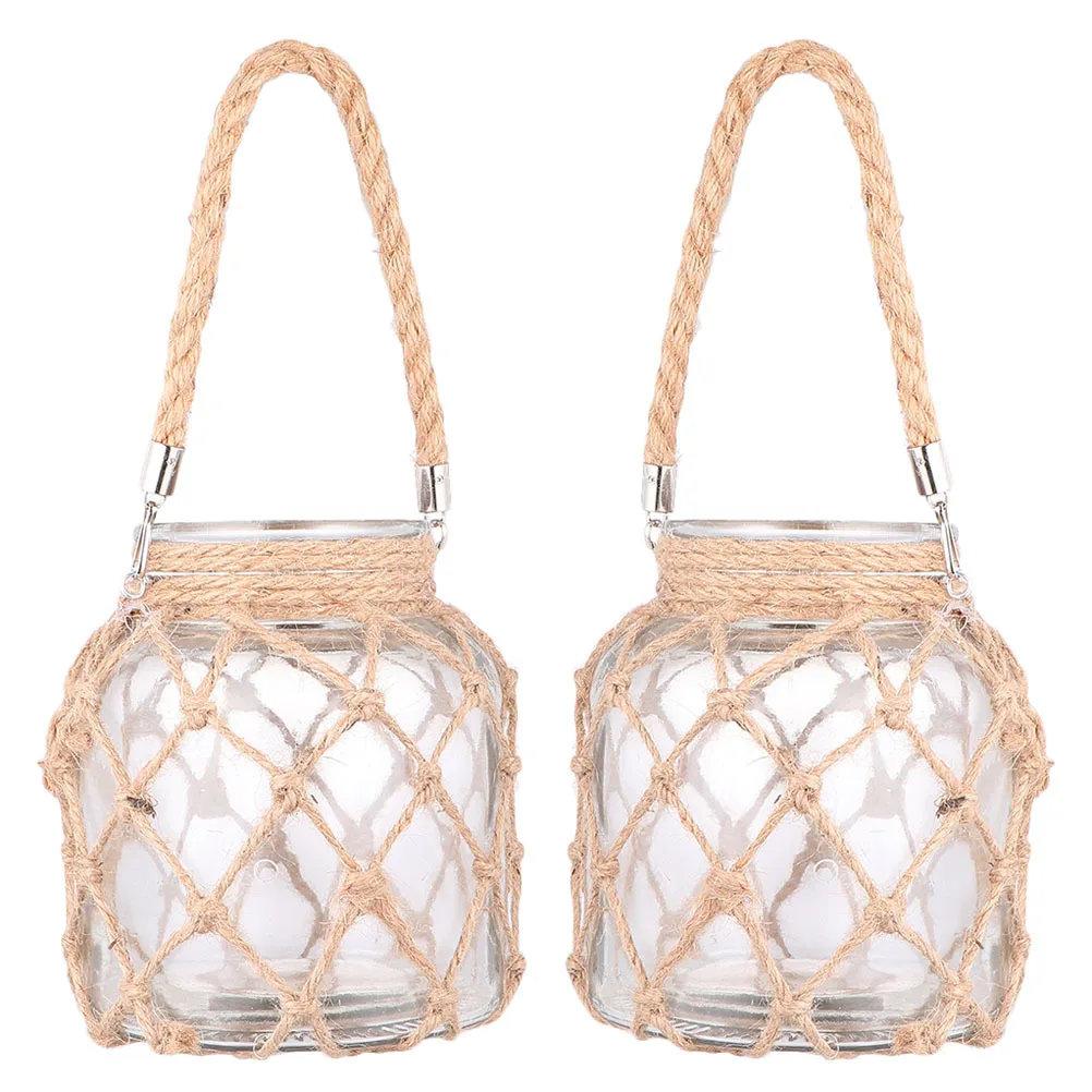 

2Pcs Vintage Glass Vase Transparent Hydroponic Home Decor Simple Design Flower Art Tabletop Vases Glass Flower Vase