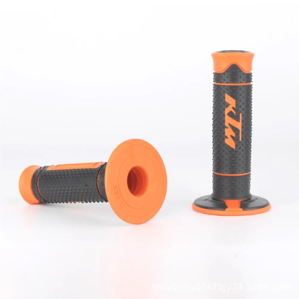 Non-slip Motorcycle Rubber Handle Bar Black Orange Part Cover Grip for KTM 125 200 250 350/XC-W 400/EXC 400/EXC-R/EXC-F