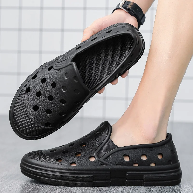 

Мужские летние сандалии на плоской подошве, тапочки из ЭВА для пар, модные домашние легкие мягкие тапочки, пляжные тапочки с толстой подошвой 46