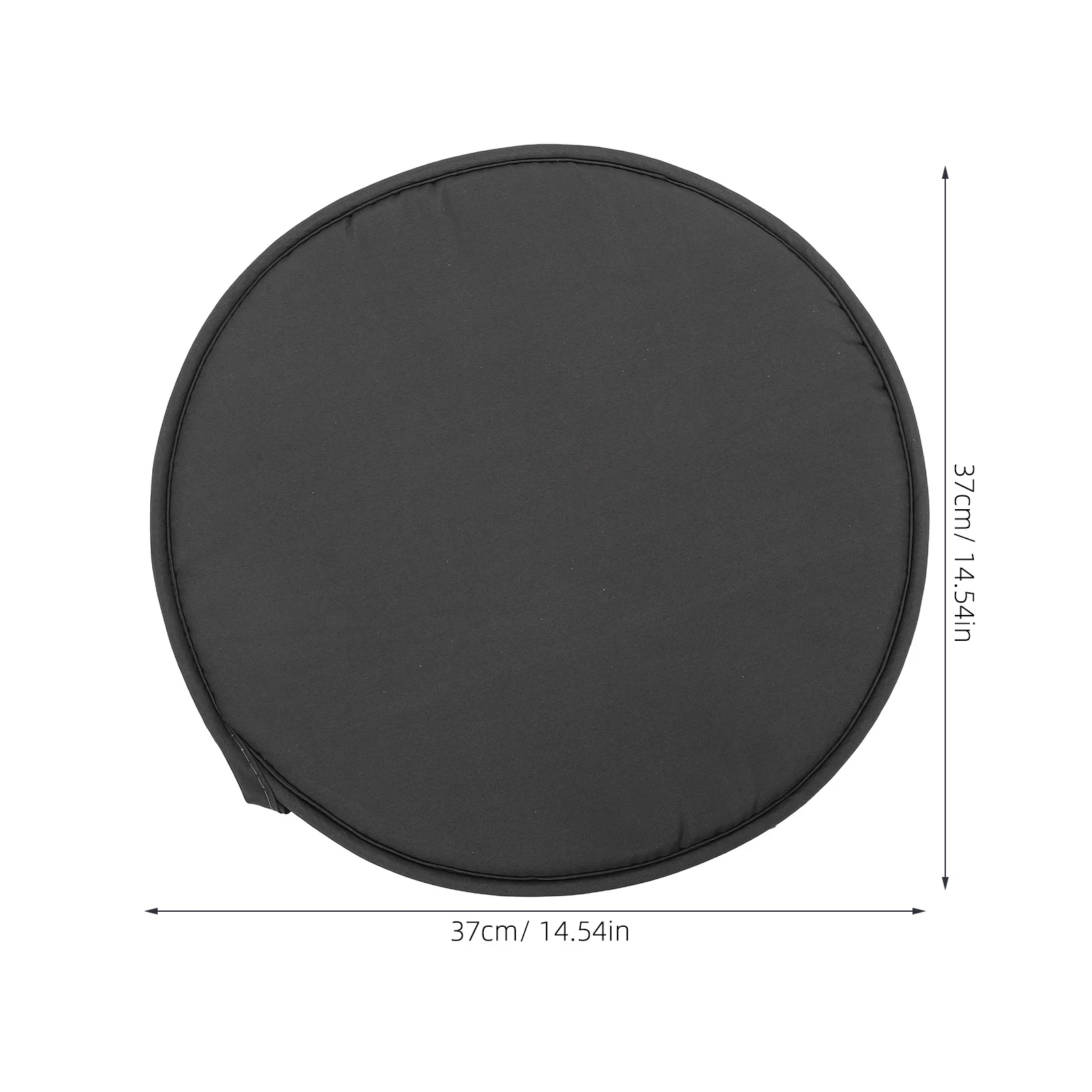 1Pcs Dark Grey 38cm Round Cushion for Chair Sofa Bed Car Sponge Material Home Decoration Gift Seat Cushion