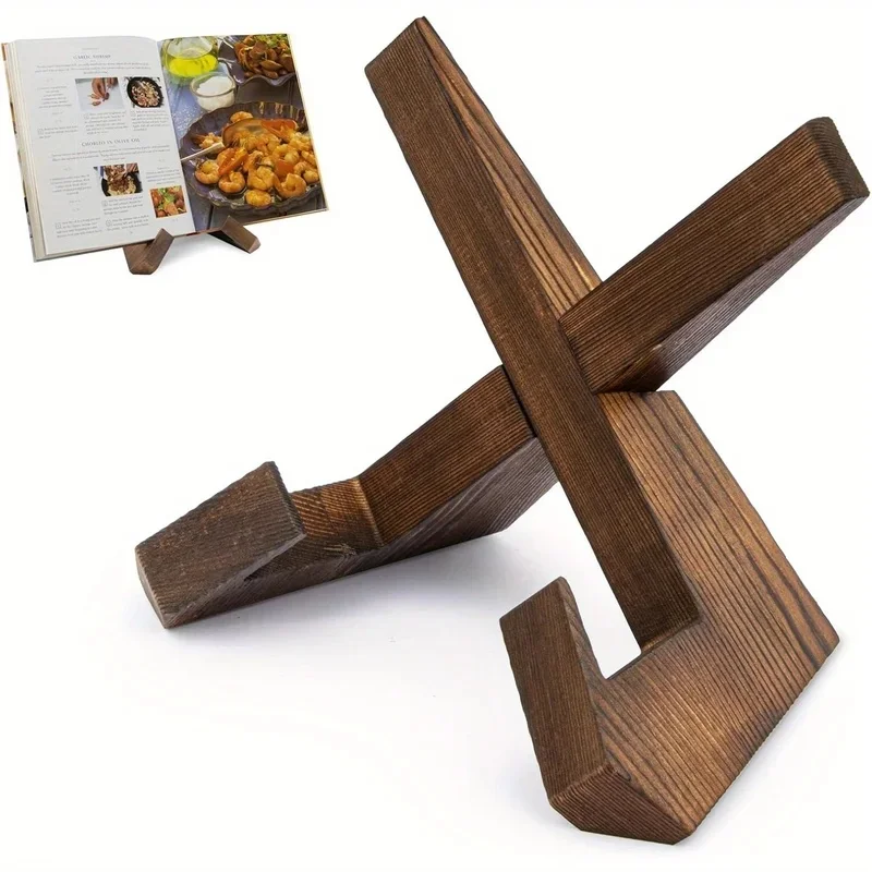 Wooden Recipe Book Holder, Photo Record, Tablet Shelf, Plate, IPad Stand, Table Easel, Cookbook Stand, Decoration, Kitchen Tool