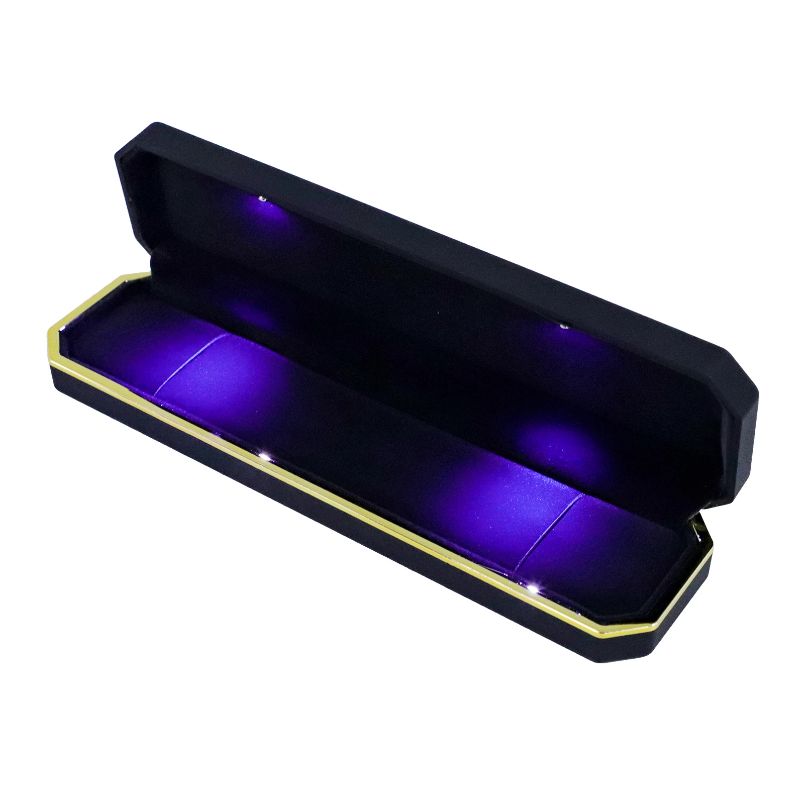 

Creative Long Romantic Necklace Box Unique Led Lighting Jewelry Case Wedding Gift Storage Organizer Container Durable Premium