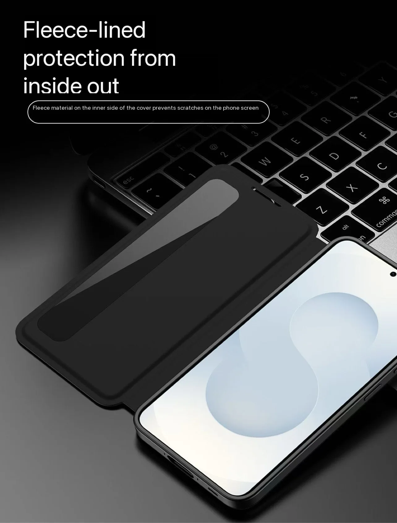 Oryginalne, inteligentne etui z klapką i skórzanym wykończeniem do Samsung Galaxy S26/S25/S24/S23/S22 Ultra A57/A56/A55, z okienkiem umożliwiającym podgląd zawartości ekranu dotykowego, zapewniające ochronę. — zdjęcie produktu 2