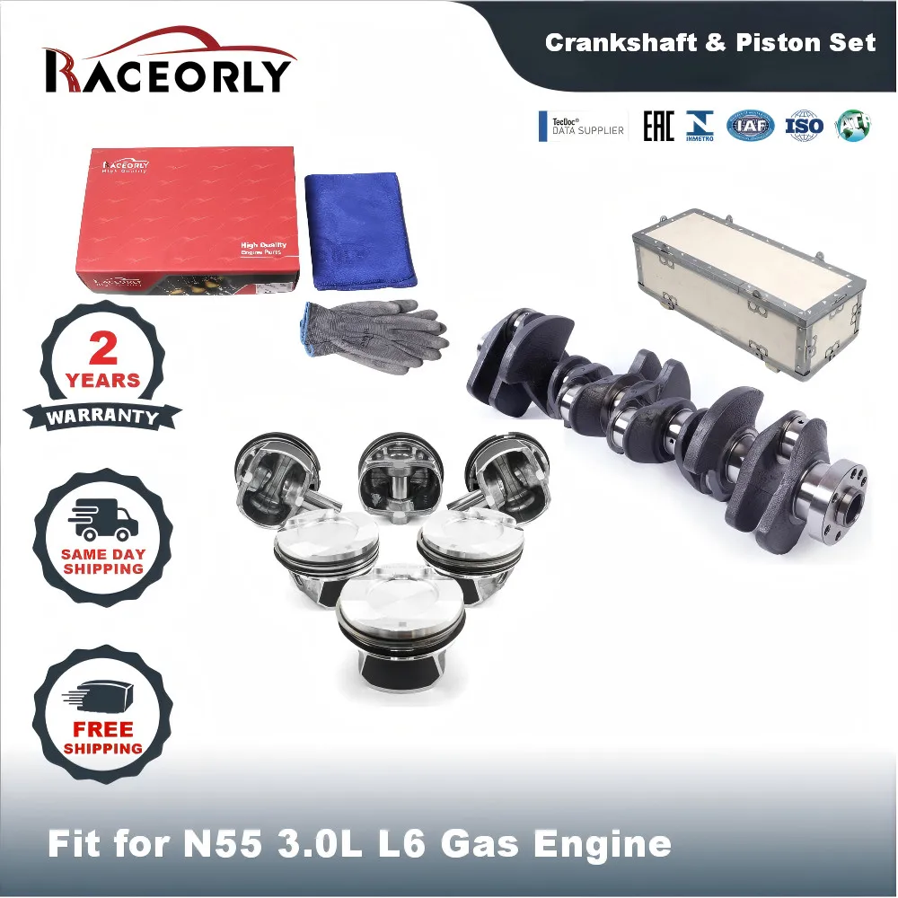 

RACEORLY N55 3.0L Engine Crankshaft Piston Set For BMW X3 X5 335i 11217580483