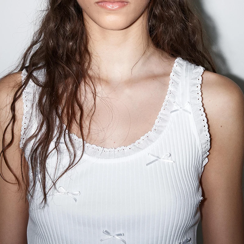 

Summer New Arrival Women's T-irt Ribbed Street Sle Slim Fit Knitted Top round Ne ort Sve Color 085837 250