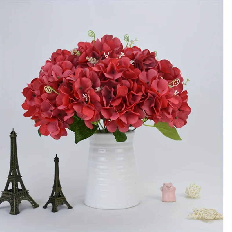 Artificial 5-head oil painting embroidered ball wedding embroidered ball flower home photography