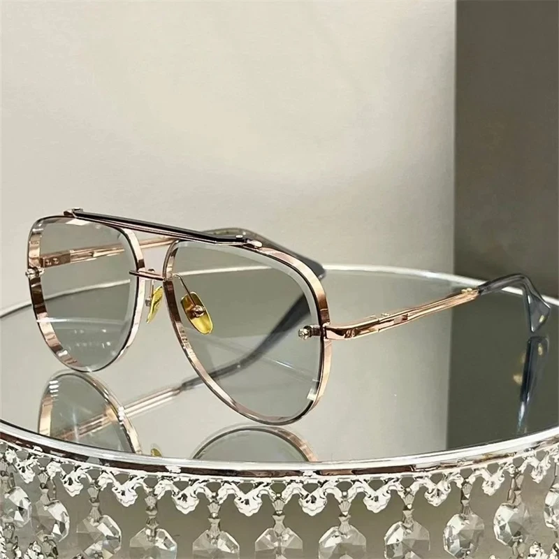 Mach Eight zonnebril dames heren pilot dubbele brug luxe designer legering mode outdoor brillen tinten voor reizen