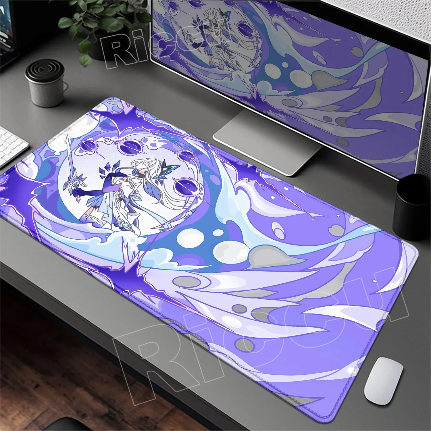 

HD Large Nata Character Mousepad Mavuika Kinich Genshin Impact Non-slip Rubber Laptop Gaming Mouse Pad Anime 900x400mm Desk Mat