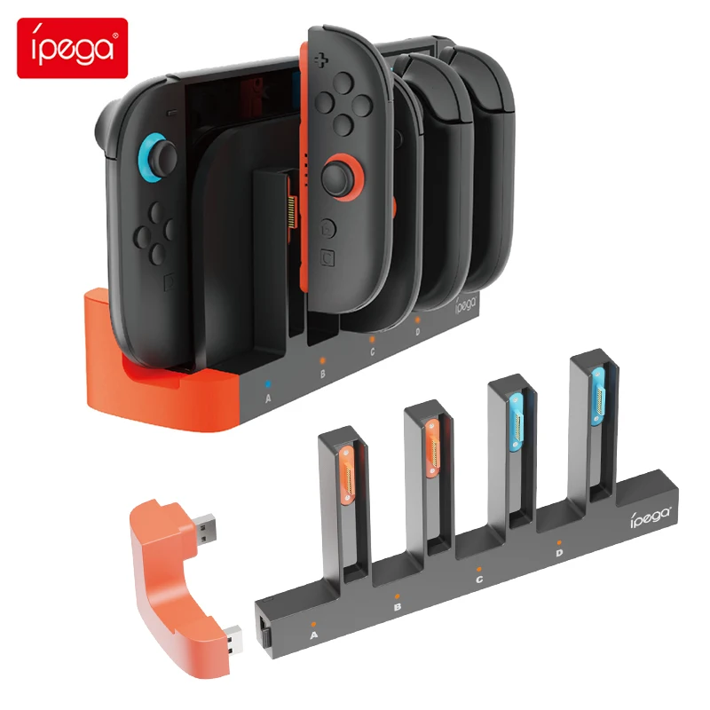 

IPEGA For Switch 2 Left And Right Handle Charging Base NS2 Handle Direct Socket Charging Portable Magnetic Four Seat Charging