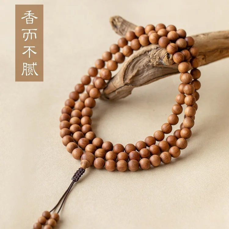 

Indian Bracelets Old Buddha Sandalwood Necklace Female Beads Male Anshen Black Meat Sunken Water Wooden jewelry