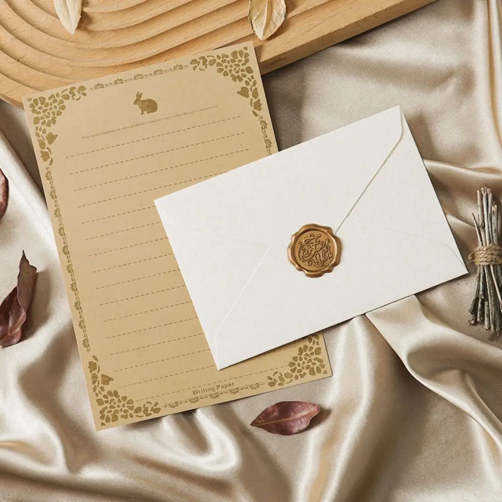 10pcs Vintage Envelopes Set Invitation Card Sheepskin Envelope Decoration Letter Paper Set Nostalgia Art Romantic