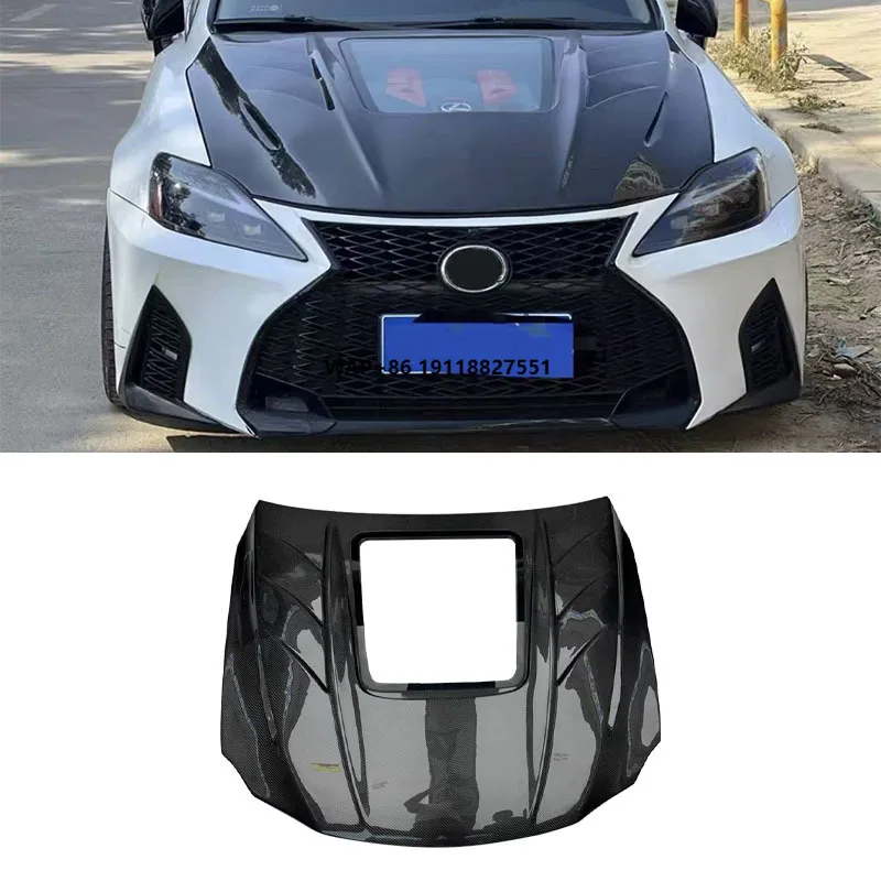 

For IS 250 300 2006-2012 Carbon Fiber Hood Engine Cover Bonnet Car Body Kits Other Auto Parts