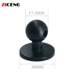 17mm Ball Joint Pasted with Glue Sticker Flat Base Vehicle-mounted Mobile Phone Bracket Universal Head Replacement Holder Base