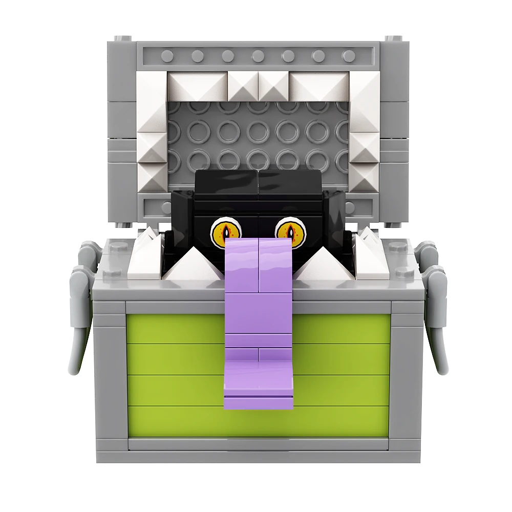 Gobricks Japanese Mimic Chests Yaranzos Monster Box Building Block set Final Treasure Dungeons Pirate Box Model Brick Toys Gift